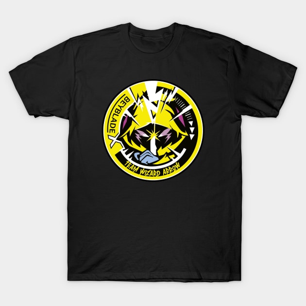 Beyblade X Team Wizard Arrow T-Shirt by kaizokuGhost